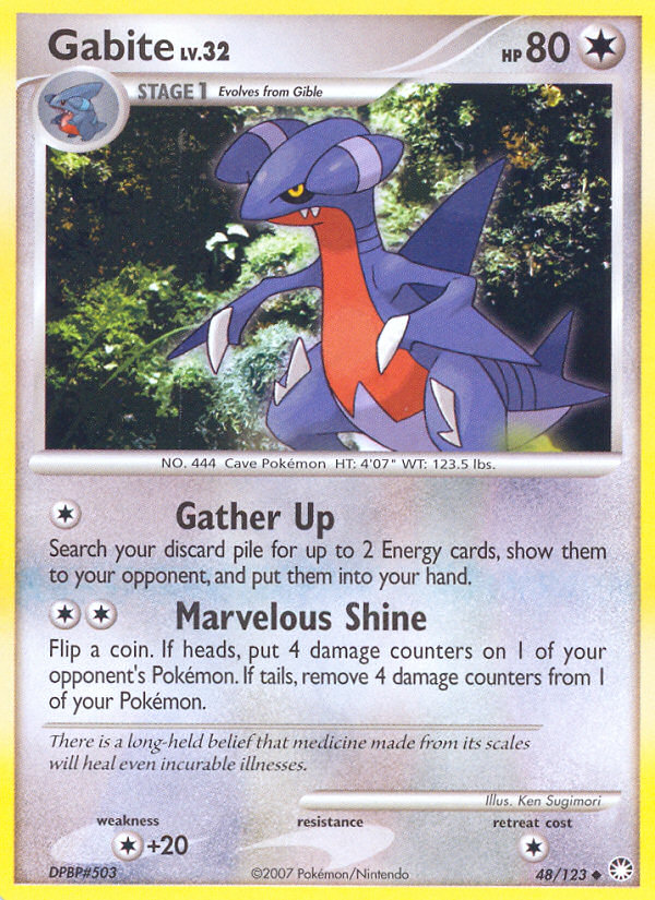 Gabite (48/123) [Diamond & Pearl: Mysterious Treasures] - Destination Retro