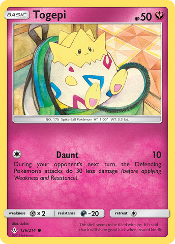 Togepi (136/214) [Sun & Moon: Unbroken Bonds] - Destination Retro
