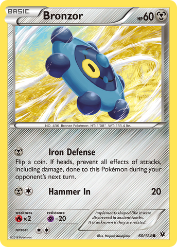Bronzor (60/124) [XY: Fates Collide] - Destination Retro
