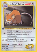 Lt. Surge's Raticate (53/132) [Gym Challenge 1st Edition] - Destination Retro