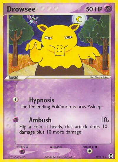 Drowzee (32/112) [EX: FireRed & LeafGreen] - Destination Retro
