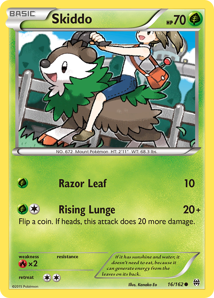 Skiddo (16/162) [XY: BREAKthrough] - Destination Retro