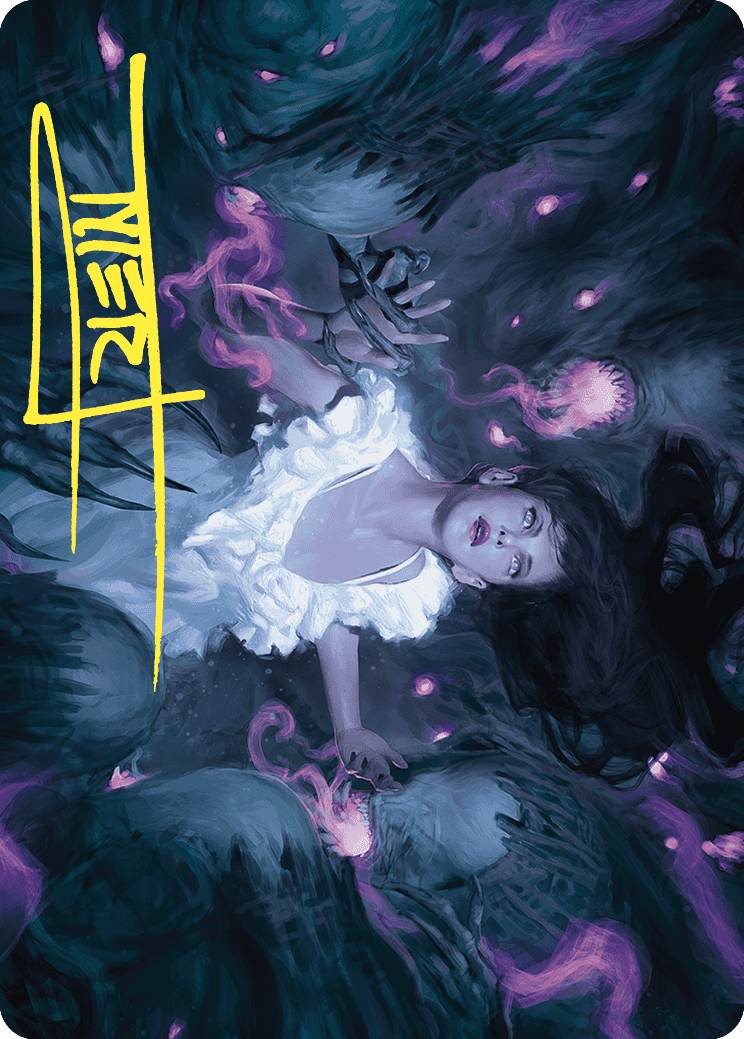 Neva, Stalked by Nightmares Art Card (Gold-Stamped Signature) [Wilds of Eldraine Art Series] - Destination Retro