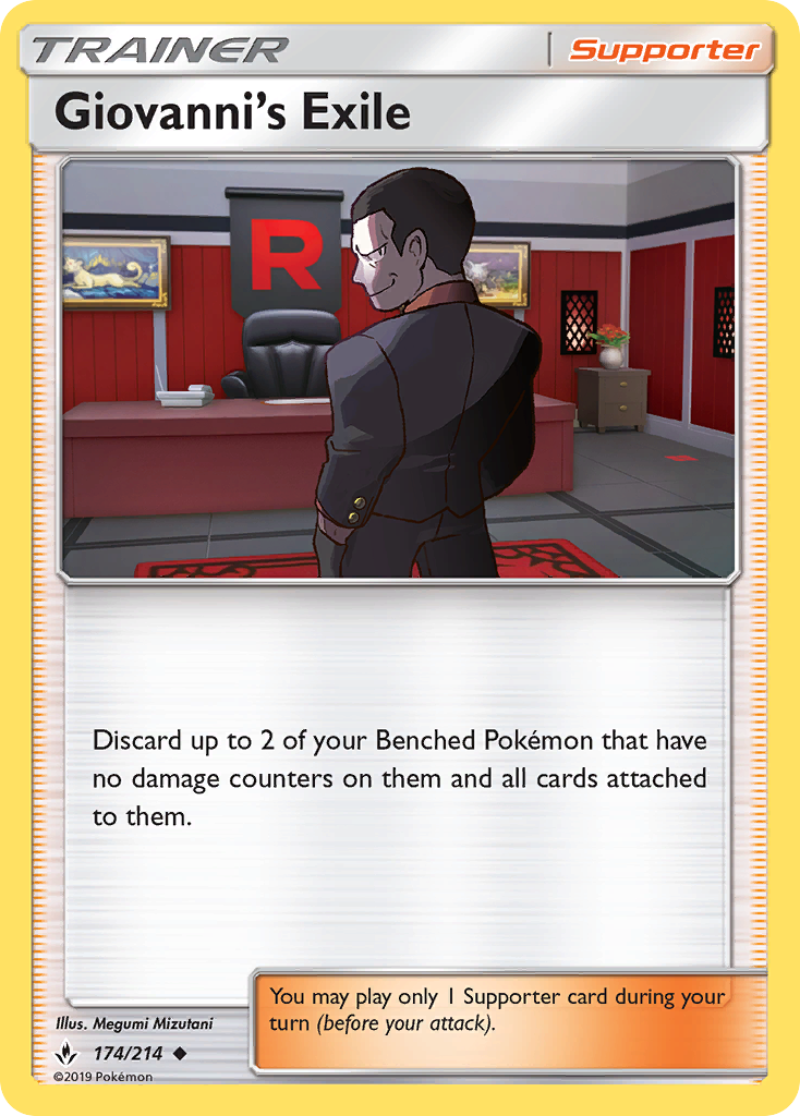 Giovanni's Exile (174/214) [Sun & Moon: Unbroken Bonds] - Destination Retro
