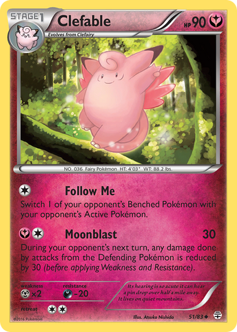 Clefable (51/83) [XY: Generations] - Destination Retro