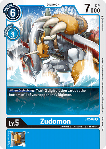 Zudomon [ST2-09] (Alternate Art) [Starter Deck: Cocytus Blue Promos] - Destination Retro