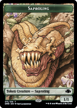 Insect // Saproling Double-Sided Token [Dominaria Remastered Tokens] - Destination Retro