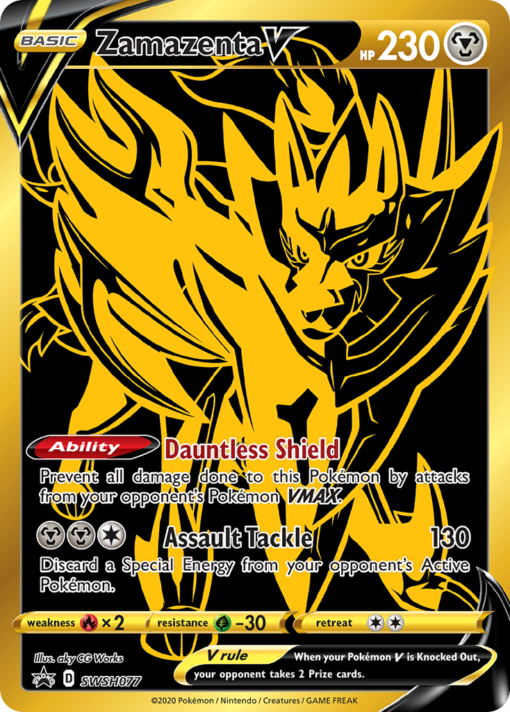 Zamazenta V (SWSH077) [Sword & Shield: Black Star Promos] - Destination Retro