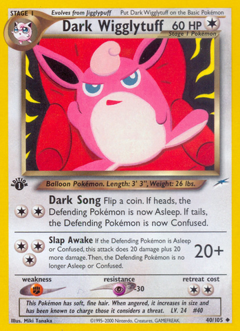 Dark Wigglytuff (40/105) [Neo Destiny 1st Edition] - Destination Retro