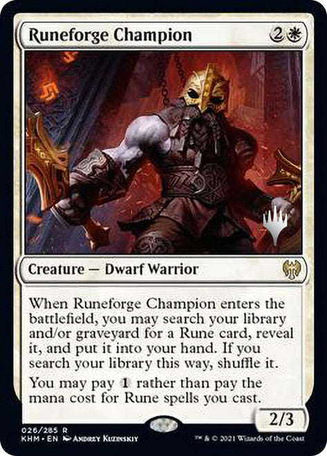 Runeforge Champion [Kaldheim Promo Pack] - Destination Retro