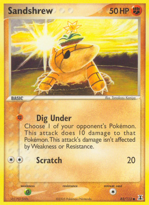Sandshrew (82/113) [EX: Delta Species] - Destination Retro