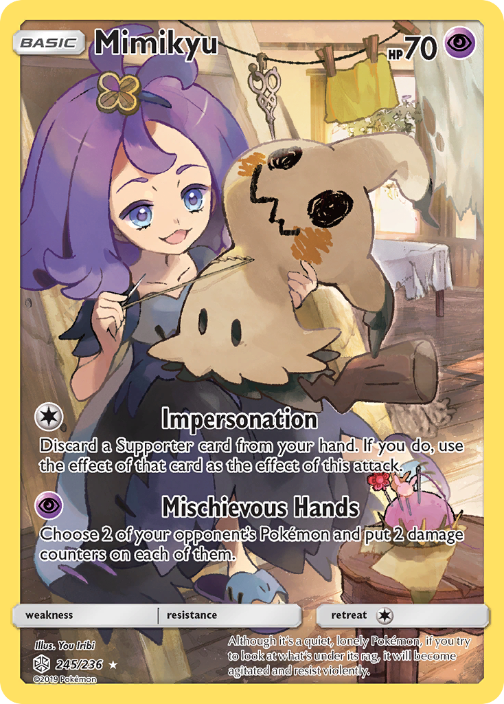 Mimikyu (245/236) [Sun & Moon: Cosmic Eclipse] - Destination Retro