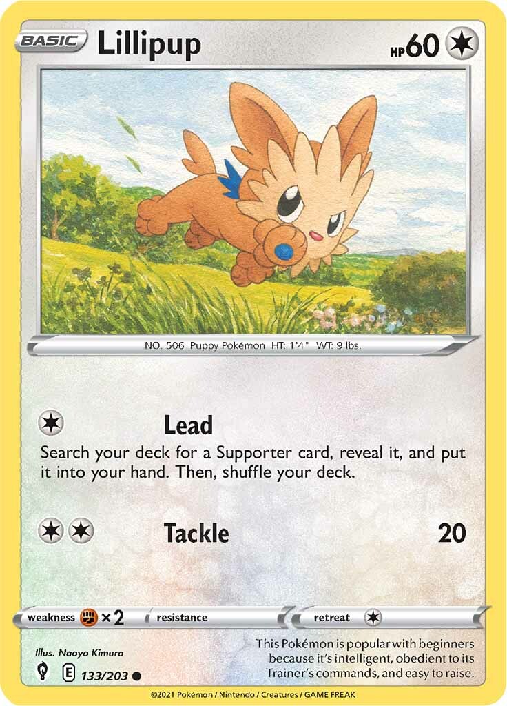 Lillipup (133/203) [Sword & Shield: Evolving Skies] - Destination Retro
