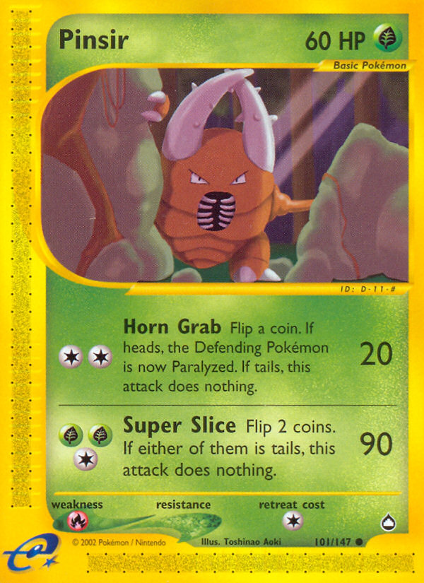 Pinsir (101/147) [Aquapolis] - Destination Retro