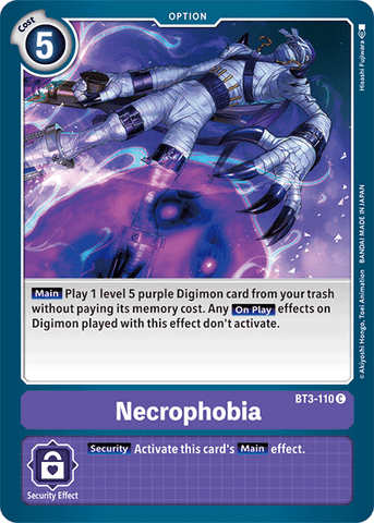 Necrophobia [BT3-110] [Release Special Booster Ver.1.5] - Destination Retro