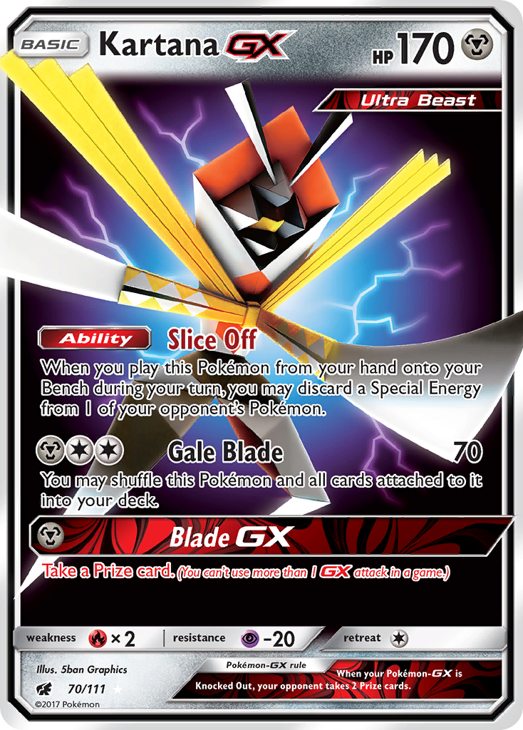 Kartana GX (70/111) [Sun & Moon: Crimson Invasion] - Destination Retro