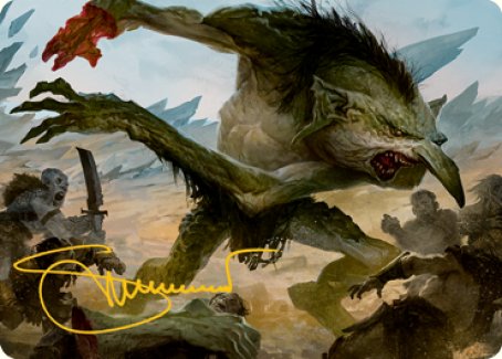 Troll Art Card (Gold-Stamped Signature) [Dungeons & Dragons: Adventures in the Forgotten Realms Art Series] - Destination Retro