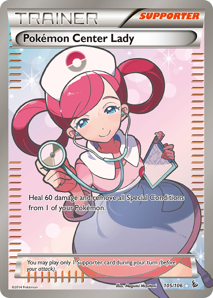 Pokemon Center Lady (105/106) [XY: Flashfire] - Destination Retro