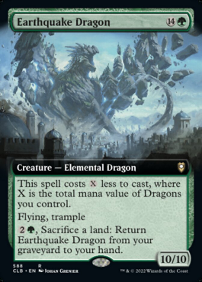 Earthquake Dragon (Extended Art) [Commander Legends: Battle for Baldur's Gate] - Destination Retro