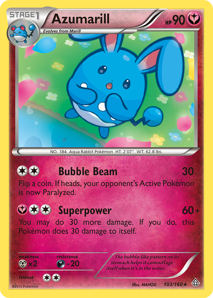 Azumarill (103/160) [XY: Primal Clash] - Destination Retro