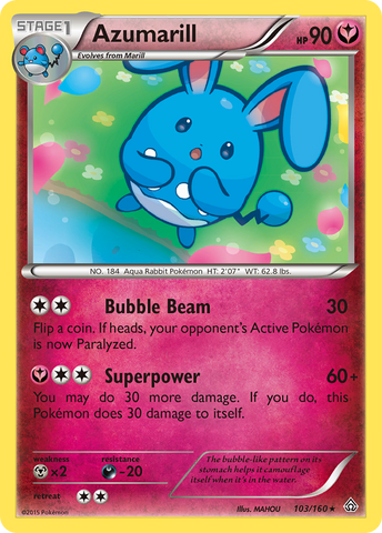 Azumarill (103/160) [XY: Primal Clash] - Destination Retro