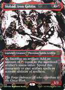 Slobad, Iron Goblin (Borderless Ichor Step-and-Compleat Foil) [Phyrexia: All Will Be One] - Destination Retro
