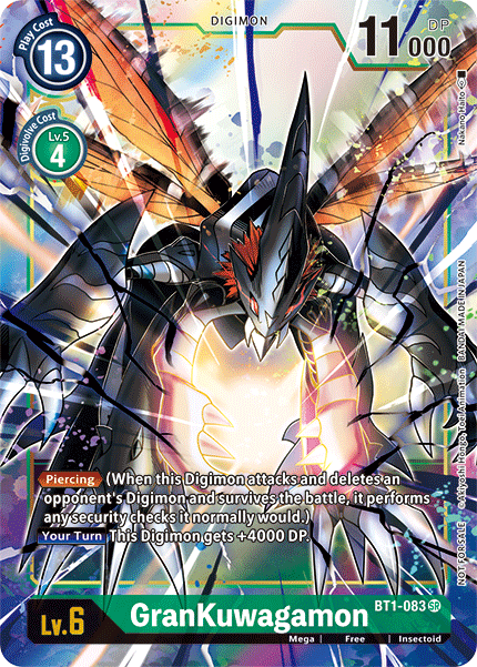 GranKuwagamon [BT1-083] (Alternate Art) [Release Special Booster Ver.1.5] - Destination Retro