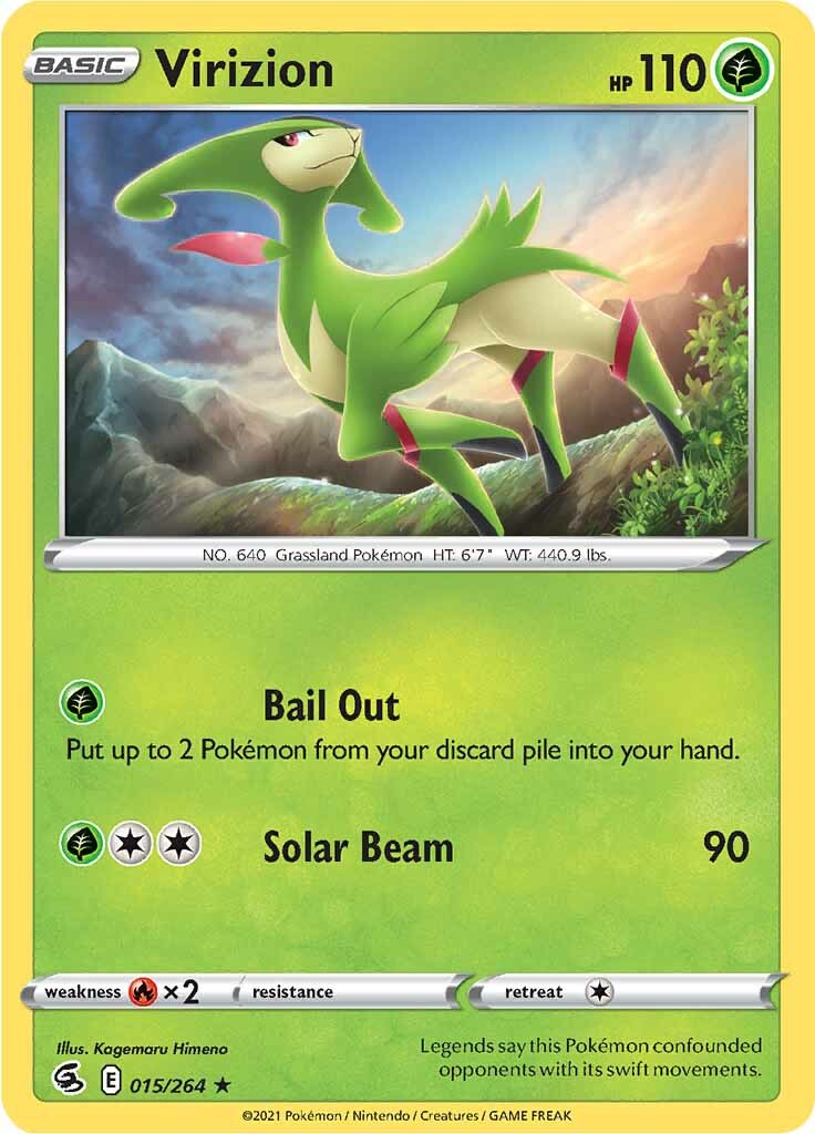 Virizion (015/264) [Sword & Shield: Fusion Strike] - Destination Retro