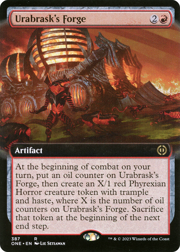 Urabrask's Forge (Extended Art) [Phyrexia: All Will Be One] - Destination Retro