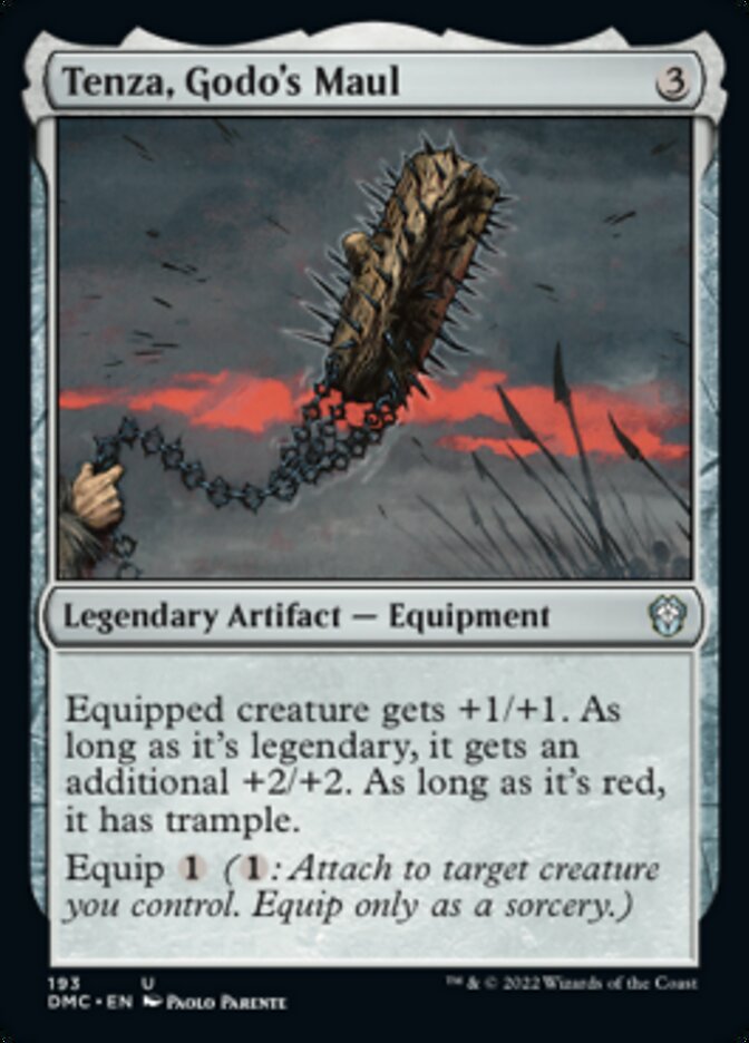 Tenza, Godo's Maul [Dominaria United Commander] - Destination Retro
