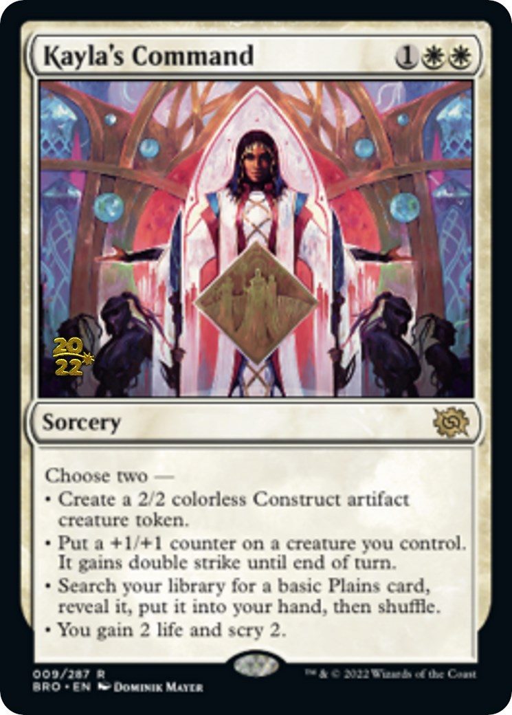 Kayla's Command [The Brothers' War: Prerelease Promos] - Destination Retro