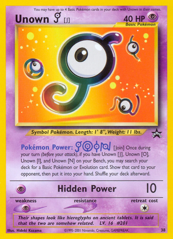 Unown [J] (38) [Wizards: Black Star Promos] - Destination Retro