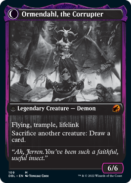 Jerren, Corrupted Bishop // Ormendahl, the Corrupted [Innistrad: Double Feature] - Destination Retro