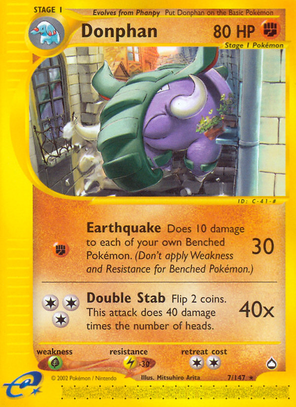 Donphan (7/147) [Aquapolis] - Destination Retro