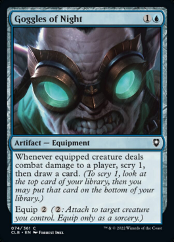 Goggles of Night [Commander Legends: Battle for Baldur's Gate] - Destination Retro
