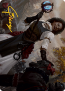 Skaab Wrangler Art Card (Gold-Stamped Signature) [Innistrad: Midnight Hunt Art Series] - Destination Retro