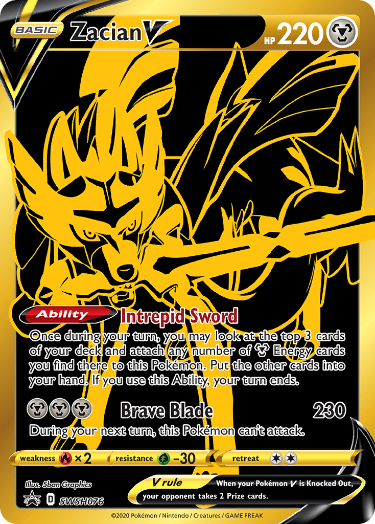 Zacian V (SWSH076) [Sword & Shield: Black Star Promos] - Destination Retro