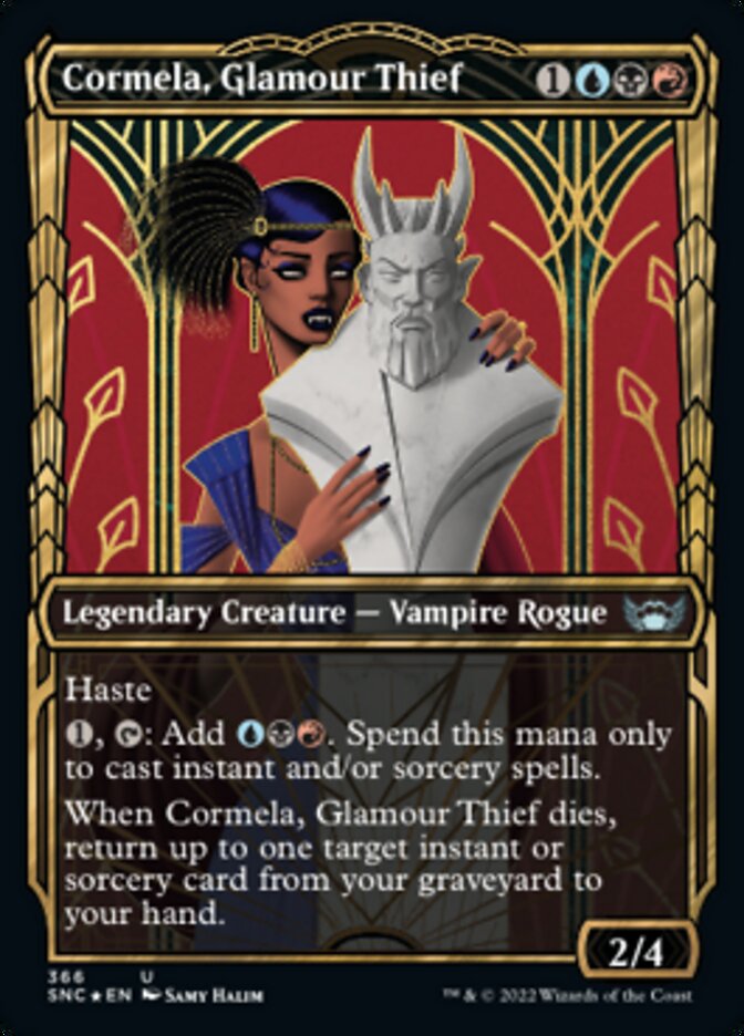 Cormela, Glamour Thief (Showcase Golden Age Gilded Foil) [Streets of New Capenna] - Destination Retro