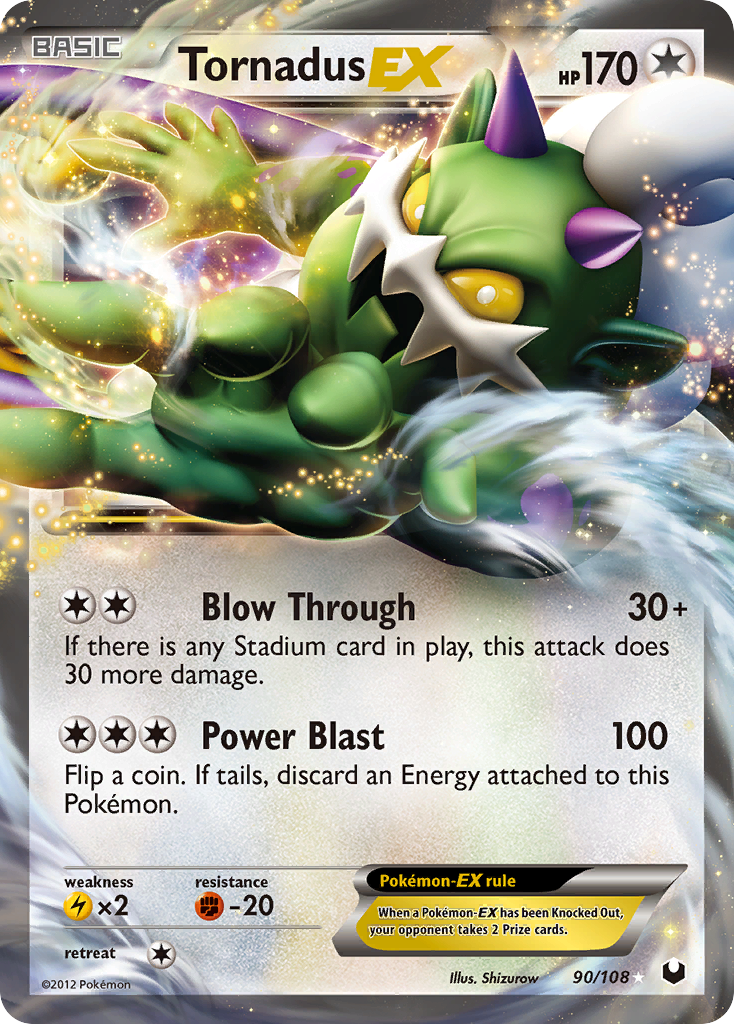 Tornadus EX (90/108) [Black & White: Dark Explorers] - Destination Retro