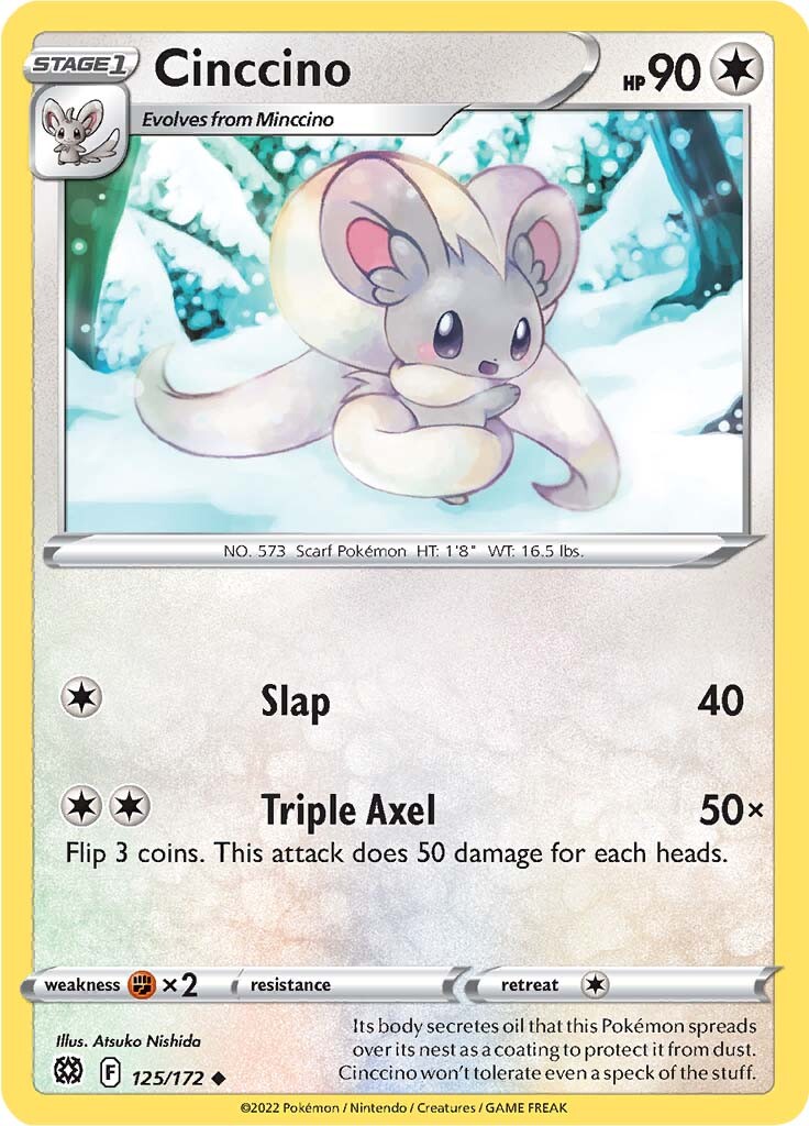 Cinccino (125/172) [Sword & Shield: Brilliant Stars] - Destination Retro