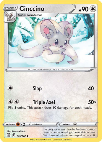 Cinccino (125/172) [Sword & Shield: Brilliant Stars] - Destination Retro
