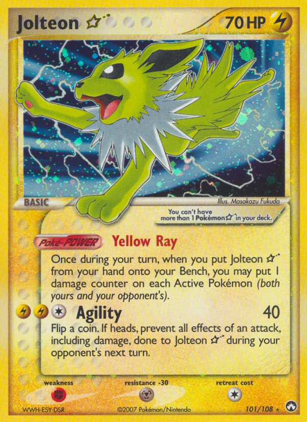 Jolteon Star (101/108) [EX: Power Keepers] - Destination Retro