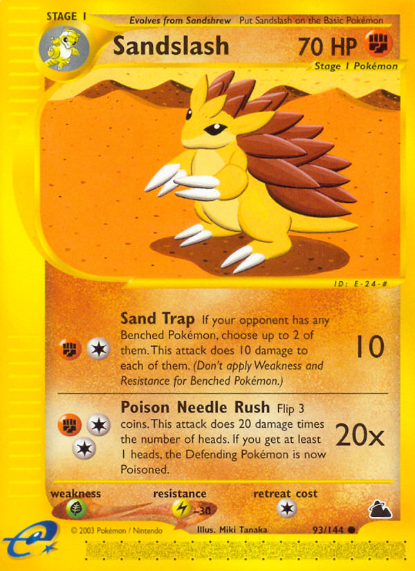 Sandslash (93/144) [Skyridge] - Destination Retro