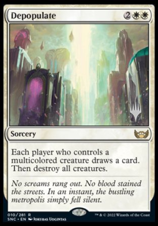 Depopulate (Promo Pack) [Streets of New Capenna Promos] - Destination Retro