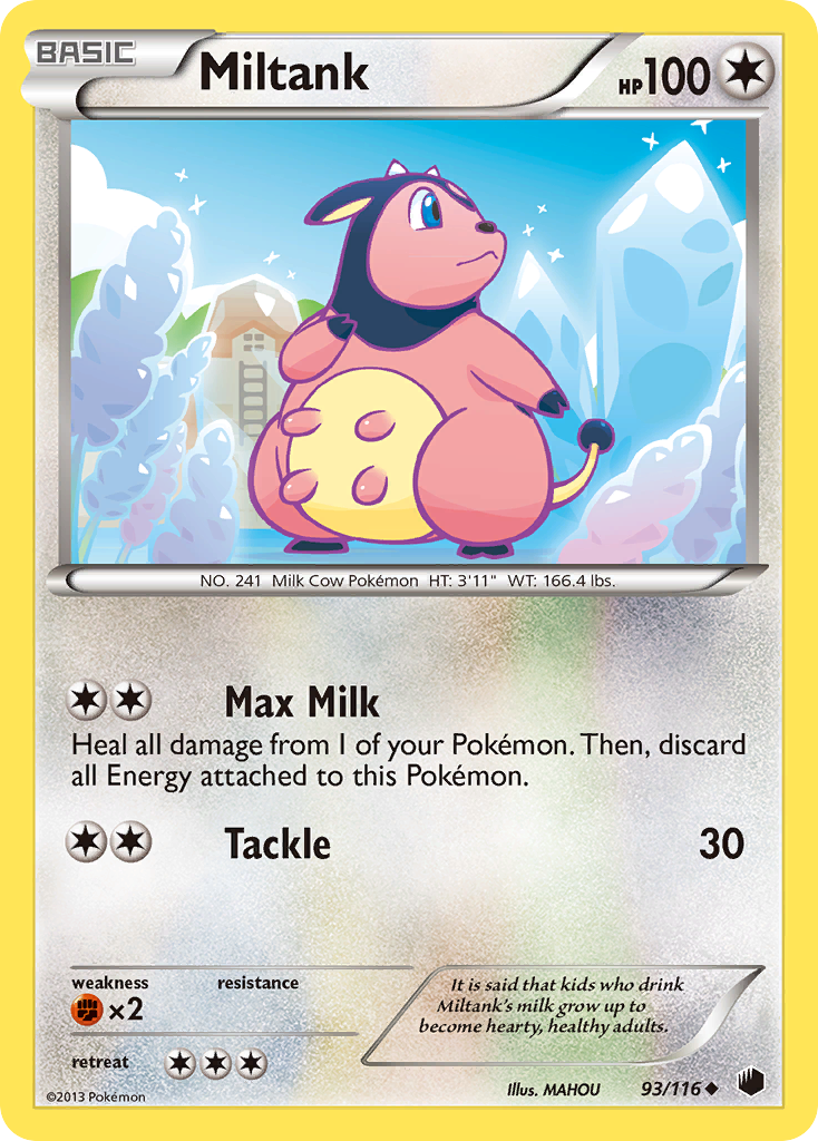 Miltank (93/116) [Black & White: Plasma Freeze] - Destination Retro