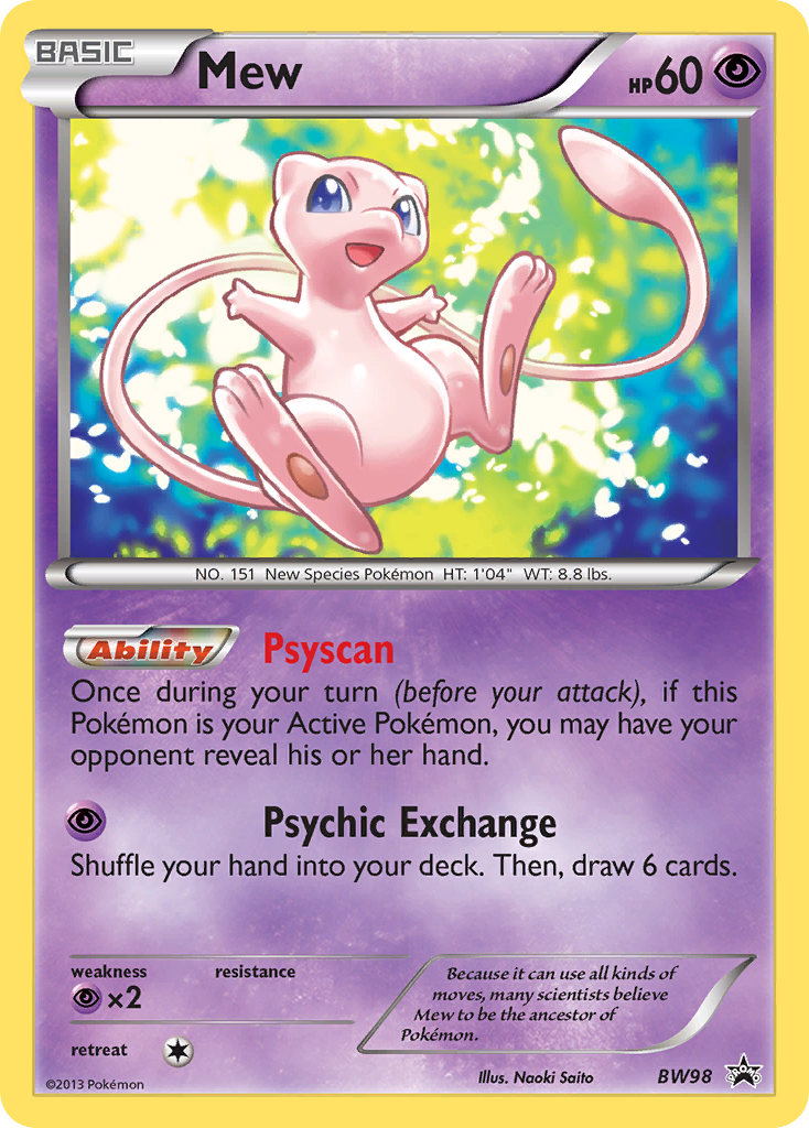Mew (BW98) [Black & White: Black Star Promos] - Destination Retro