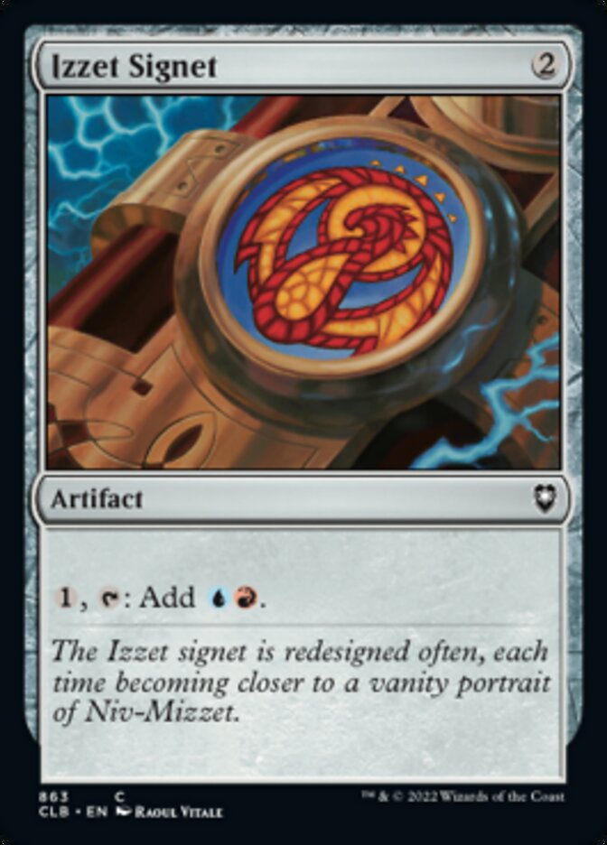 Izzet Signet [Commander Legends: Battle for Baldur's Gate] - Destination Retro