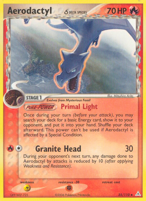 Aerodactyl (35/110) (Delta Species) [EX: Holon Phantoms] - Destination Retro