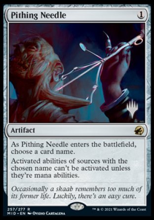 Pithing Needle (Promo Pack) [Innistrad: Midnight Hunt Promos] - Destination Retro