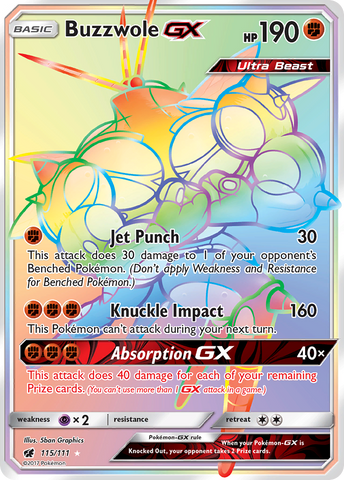 Buzzwole GX (115/111) [Sun & Moon: Crimson Invasion] - Destination Retro